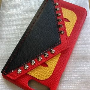 Fendi-like Monster iPhone 7/8 Plus Case ID holder